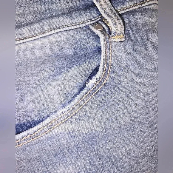 PacSun Super Stretch Ankle Jegging Cutoff Hem Floral Embroidered Jeans Size 24 - Picture 10 of 10